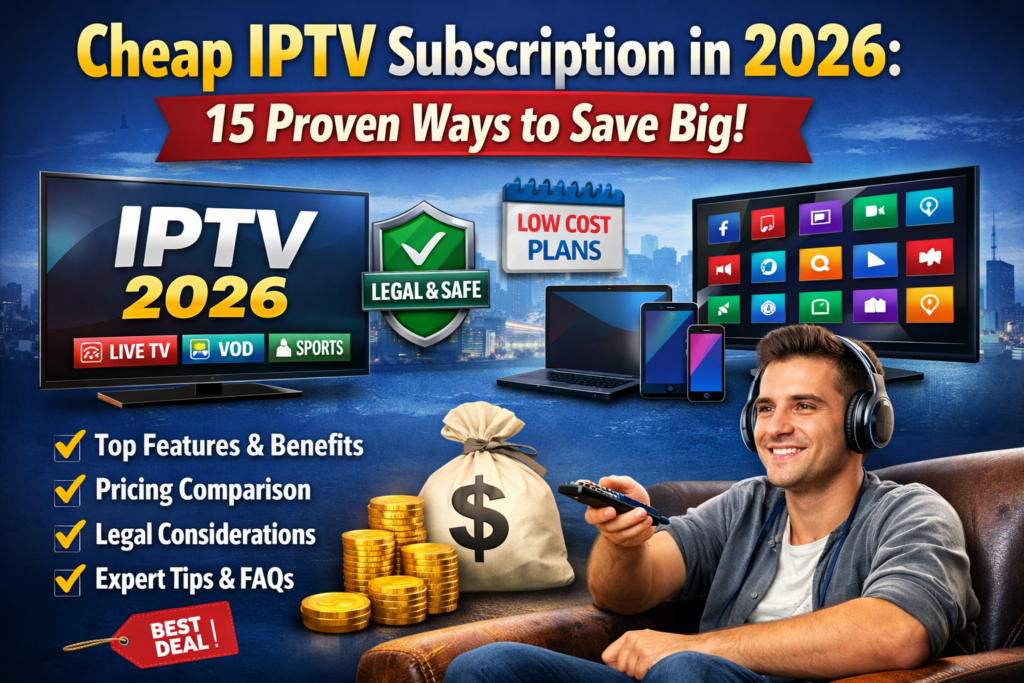Cheap IPTV subscription in 2026