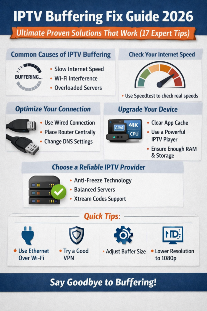 IPTV Buffering Fix Guide 2026