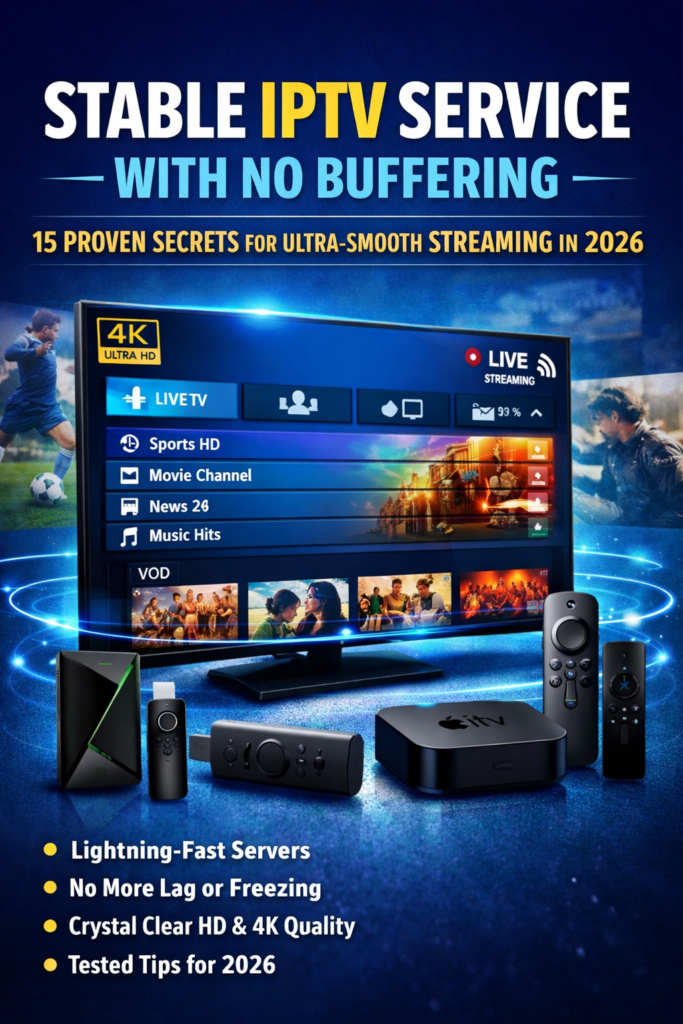 Stable IPTV service with no buffering